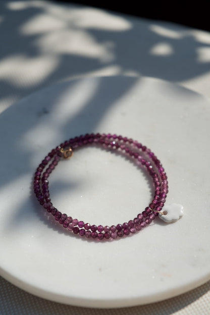 Collana Sisu Flow Granato Mulberry