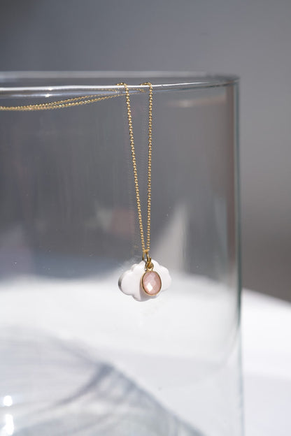 Collana Sisu Shine Creative Bloom ceramiche e gioielli con un'anima mantra da indossare