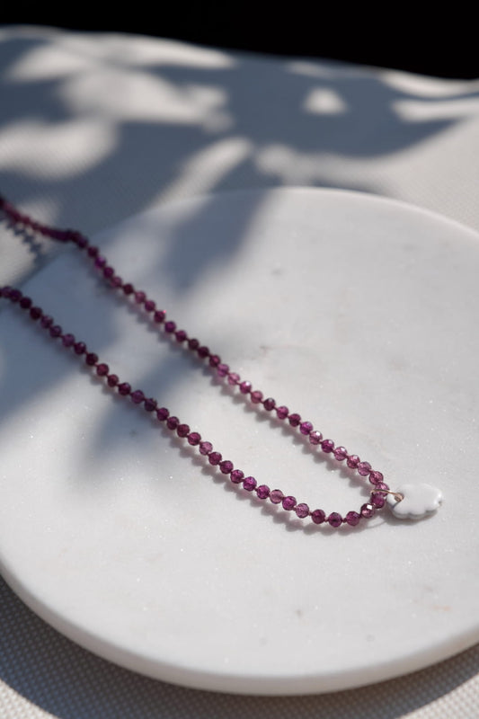 Collana Sisu Tide Granato Mulberry
