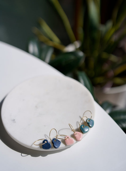 Orecchini Nunchi gold Creative Bloom ceramiche e gioielli con un'anima mantra da indossare