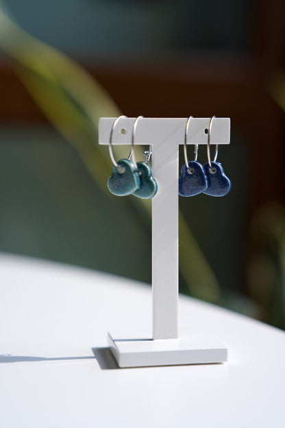 Orecchini Nunchi silver Creative Bloom ceramiche e gioielli con un'anima mantra da indossare