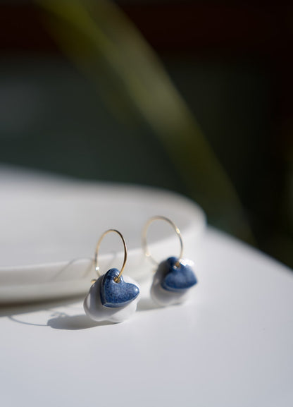 Orecchini Sisu Nunchi duo gold Creative Bloom ceramiche e gioielli con un'anima mantra da indossare