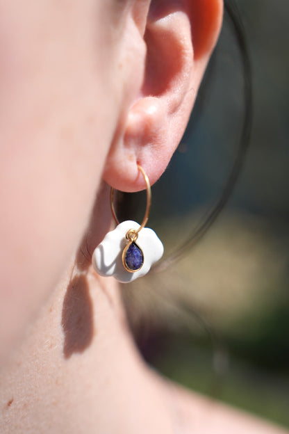 Orecchini Sisu Shine Creative Bloom ceramiche e gioielli con un'anima mantra da indossare