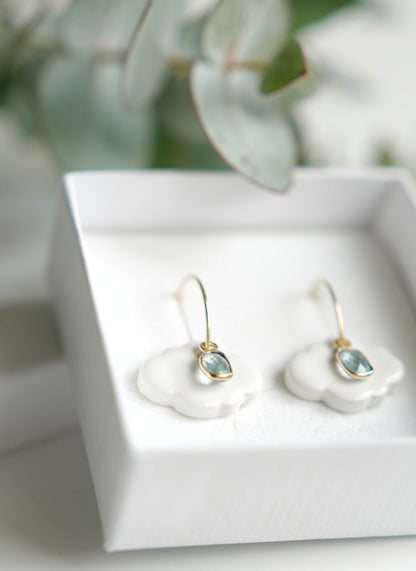 Orecchini Sisu Shine Creative Bloom ceramiche e gioielli con un'anima mantra da indossare