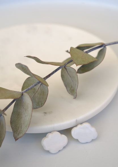 Orecchini Sisu lobo Creative Bloom ceramiche e gioielli con un'anima mantra da indossare